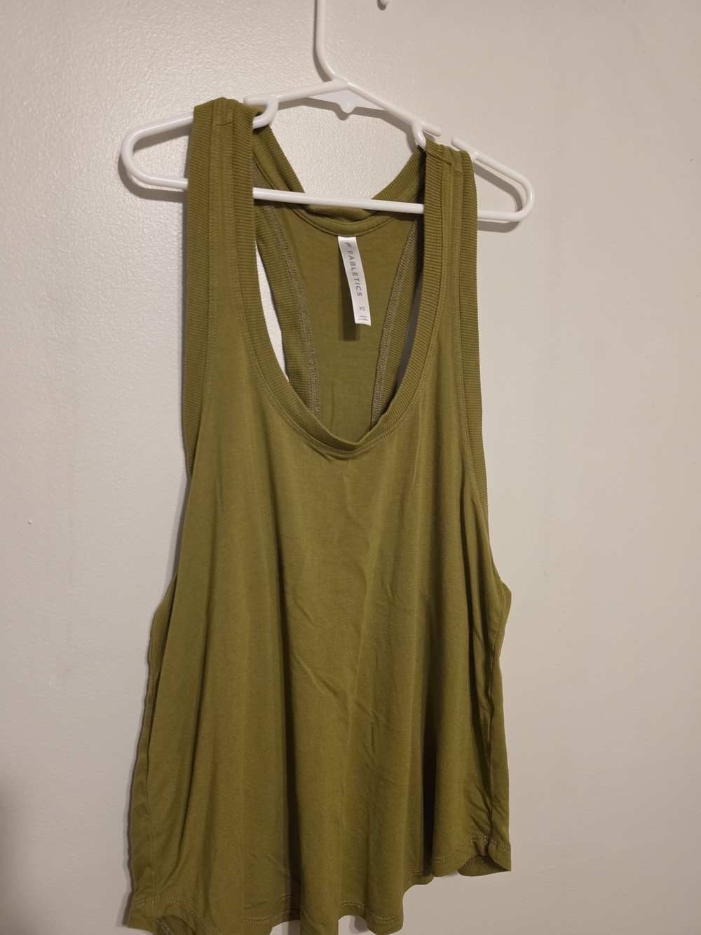 Fabletics Olive Green Racerback Tank